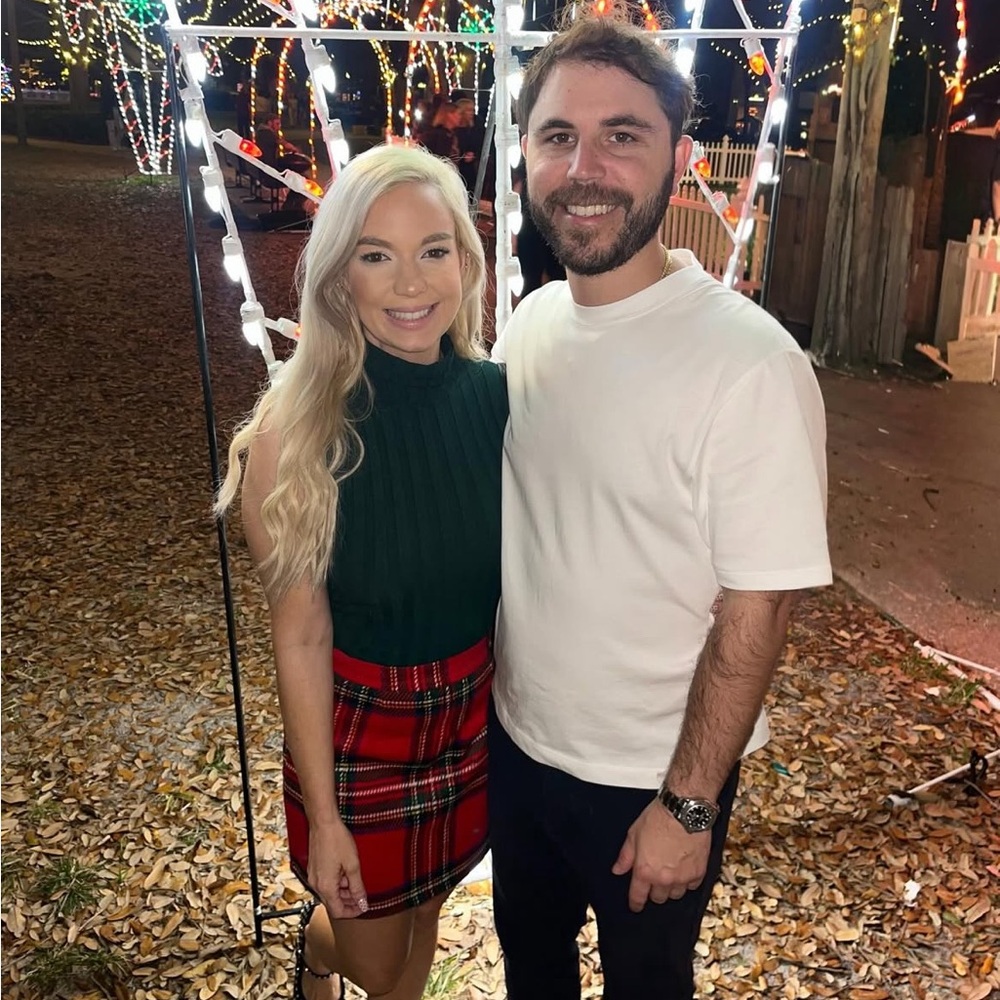 Festive Holiday Plaid Mini Skirt in Red and Black